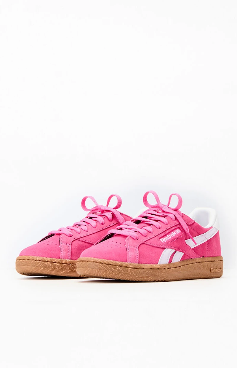 Reebok Women's Pink Club C Grounds UK Sneakers