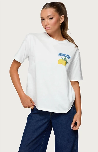 Edikted Let's Make Margs Oversized T-Shirt