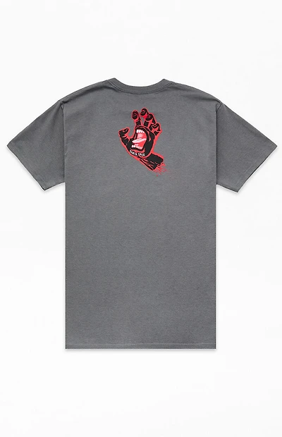 Santa Cruz Kids Charcoal Screaming Hand T-Shirt