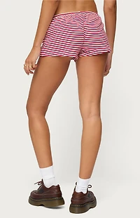 Edikted Jaine Striped Drawstring Shorts