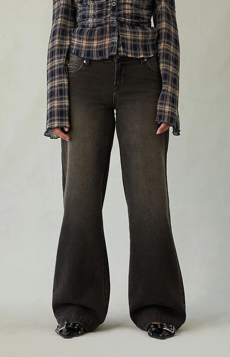 Pacsun Casey Low Rise Baggy Jeans Black Tinted