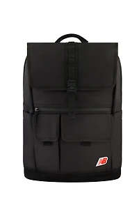 New Balance Black Legacy Icon Flap Backpack