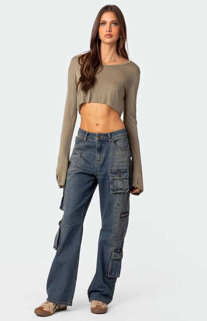 Edikted Baggy Boyfriend Cargo Jeans
