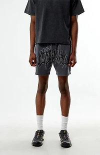 Pacsun Handstyles Studded Fleece Sweat Shorts