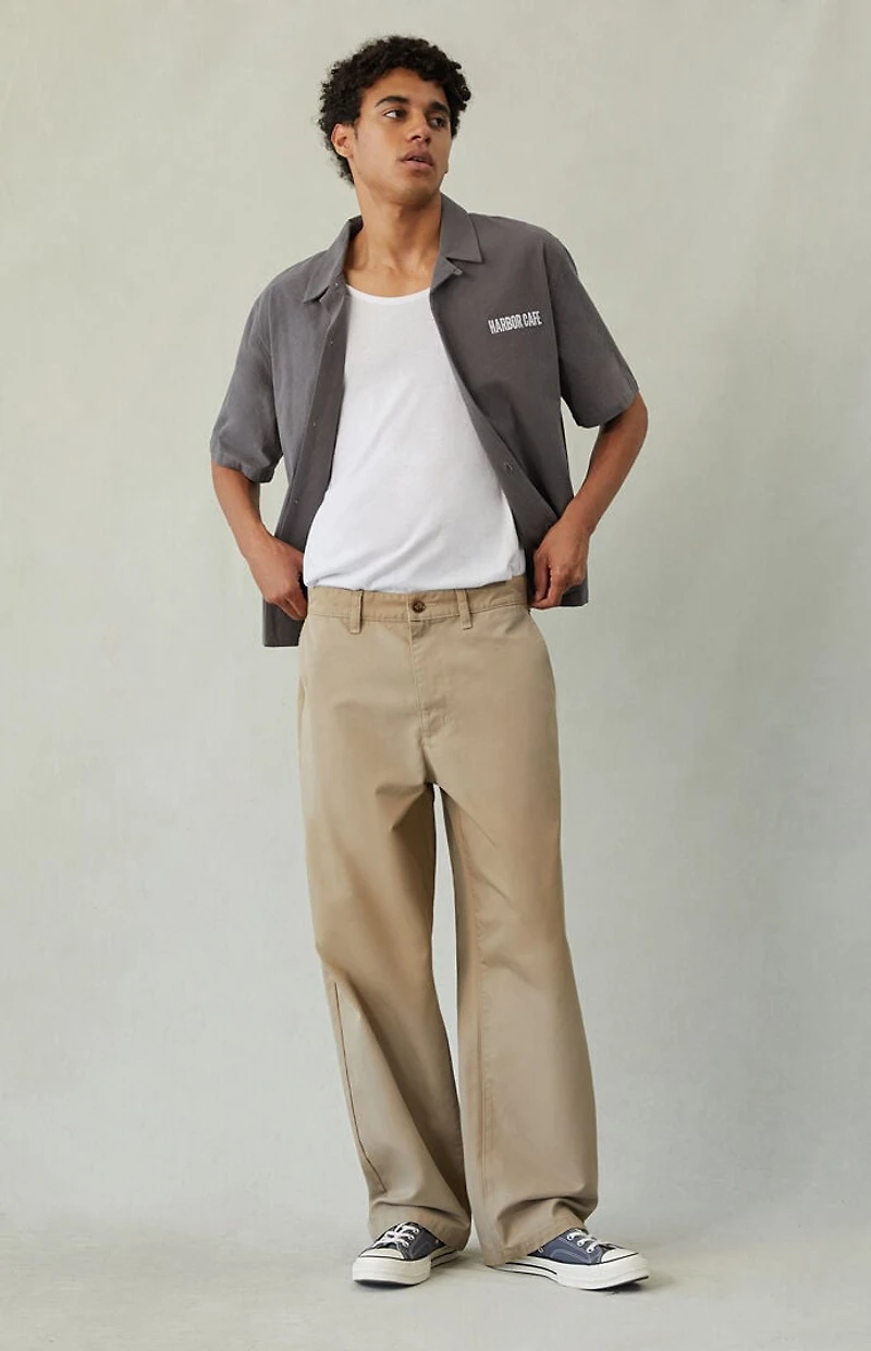 Pacsun Chino Pants Baggy Khaki Pigment