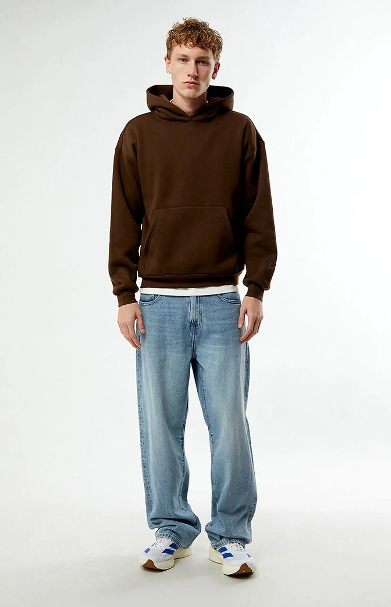 Pacsun Brown Solid Hoodie