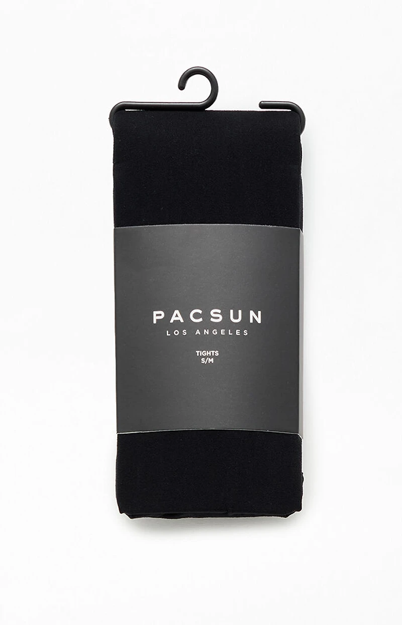 Pacsun Black Solid Color Tights