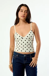 Beverly and Beck Polka Dot Rosie Tank Top