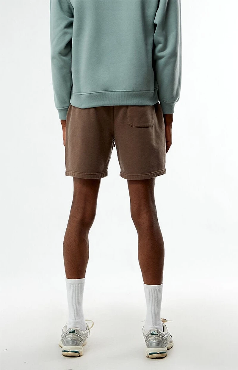Pacsun PSW Brown Fleece Volley Sweat Shorts