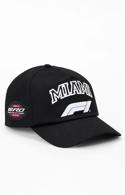 Formula 1 x Pacsun Miami Black 5-Panel Snapback Hat