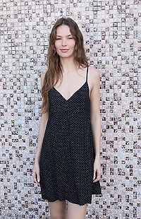 John Galt Polka Dot Mini Dress