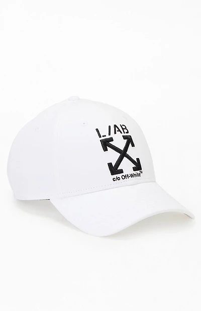 L/AB c/o Off-White White Clamp Arrows Strapback Hat