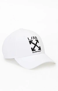 L/AB c/o Off-White White Clamp Arrows Strapback Hat