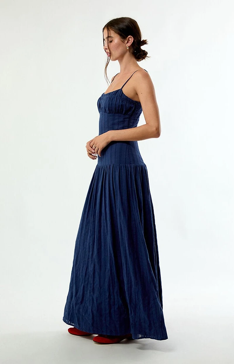 Your Favorite Ava Linen Bustier Maxi Dress