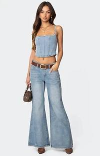 Edikted Tennessee Denim Corset