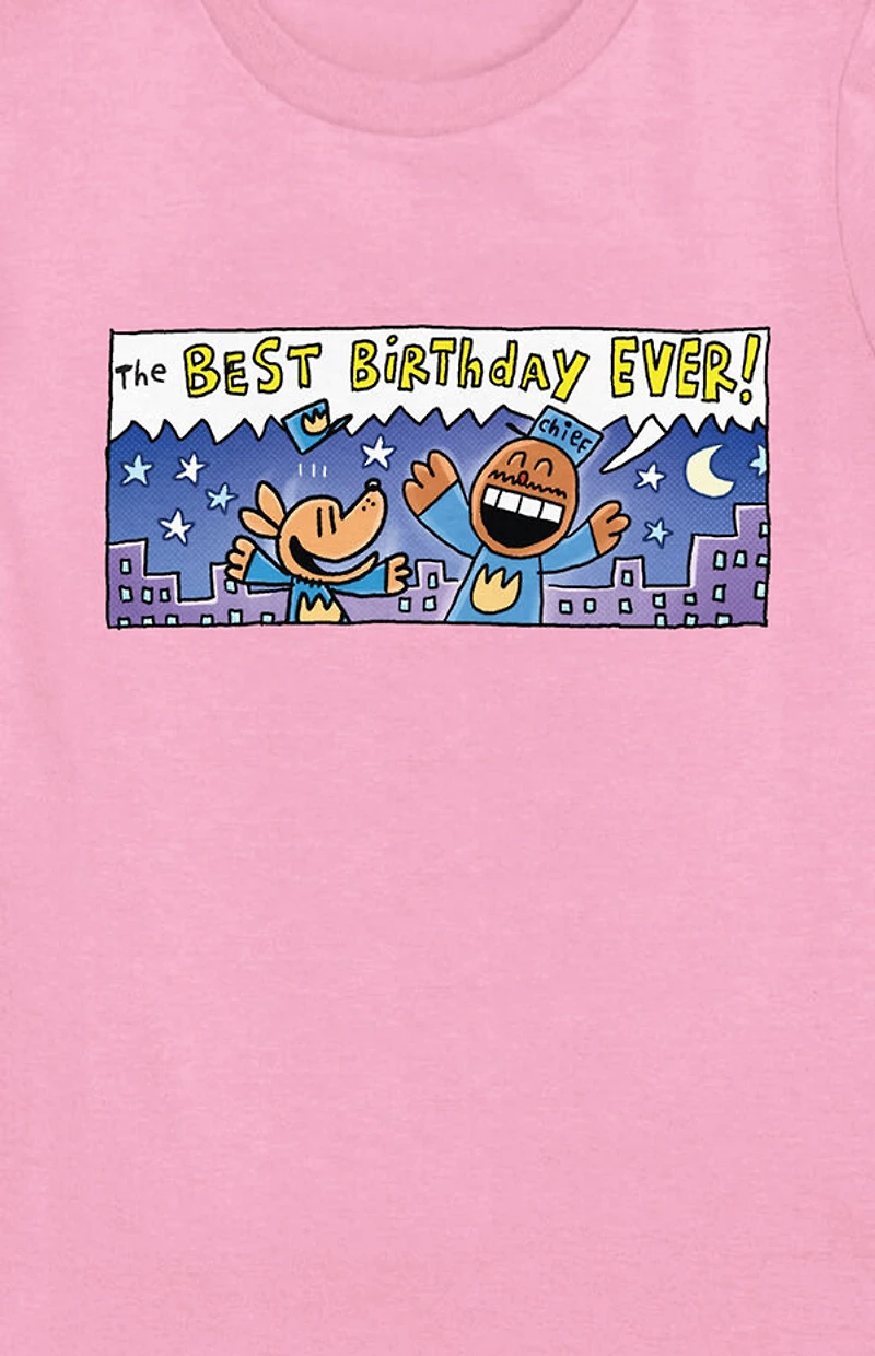 Kids Dog Man The Best Birthday Ever T-Shirt