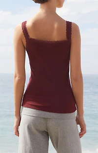 John Galt Burgundy Amaya Tank Top