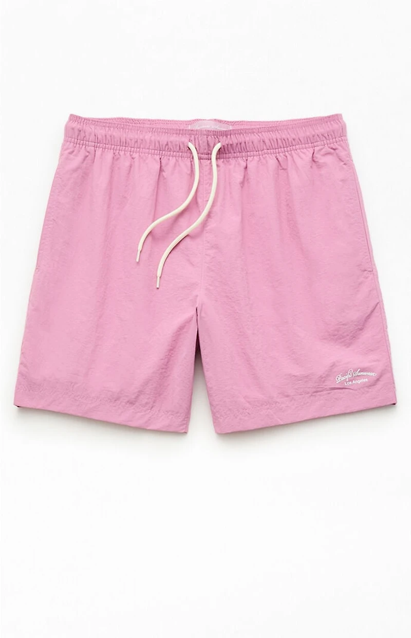 Pacsun Orchid Collegiate 6.5" Swim Trunks