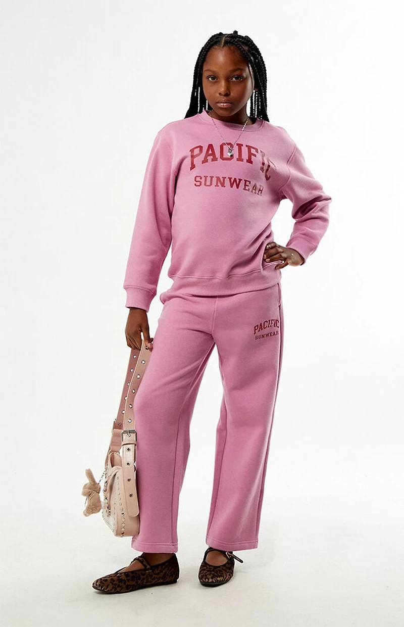 Pacsun Kids Pink Baggy Sweatpants