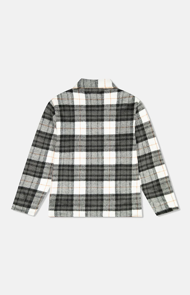 WeSC America Inc Chocolate Full Zip Flannel Jacket