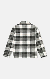 WeSC America Inc Chocolate Full Zip Flannel Jacket