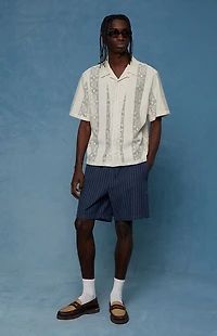 Pacsun Pinstripe Linen Shorts