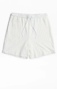 Pacsun Cream Pointelle Textured Shorts