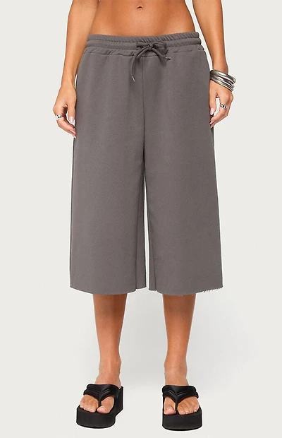 Edikted Camo Rush Oversized Bermuda Shorts
