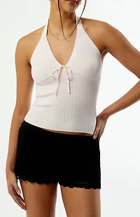 Your Favorite Femme Sweater Halter Top