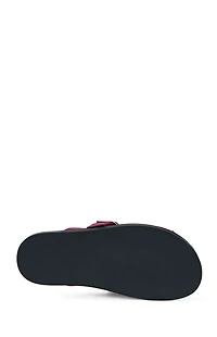 AZALEA WANG Women's Burgundy Abeille Tassel Mules