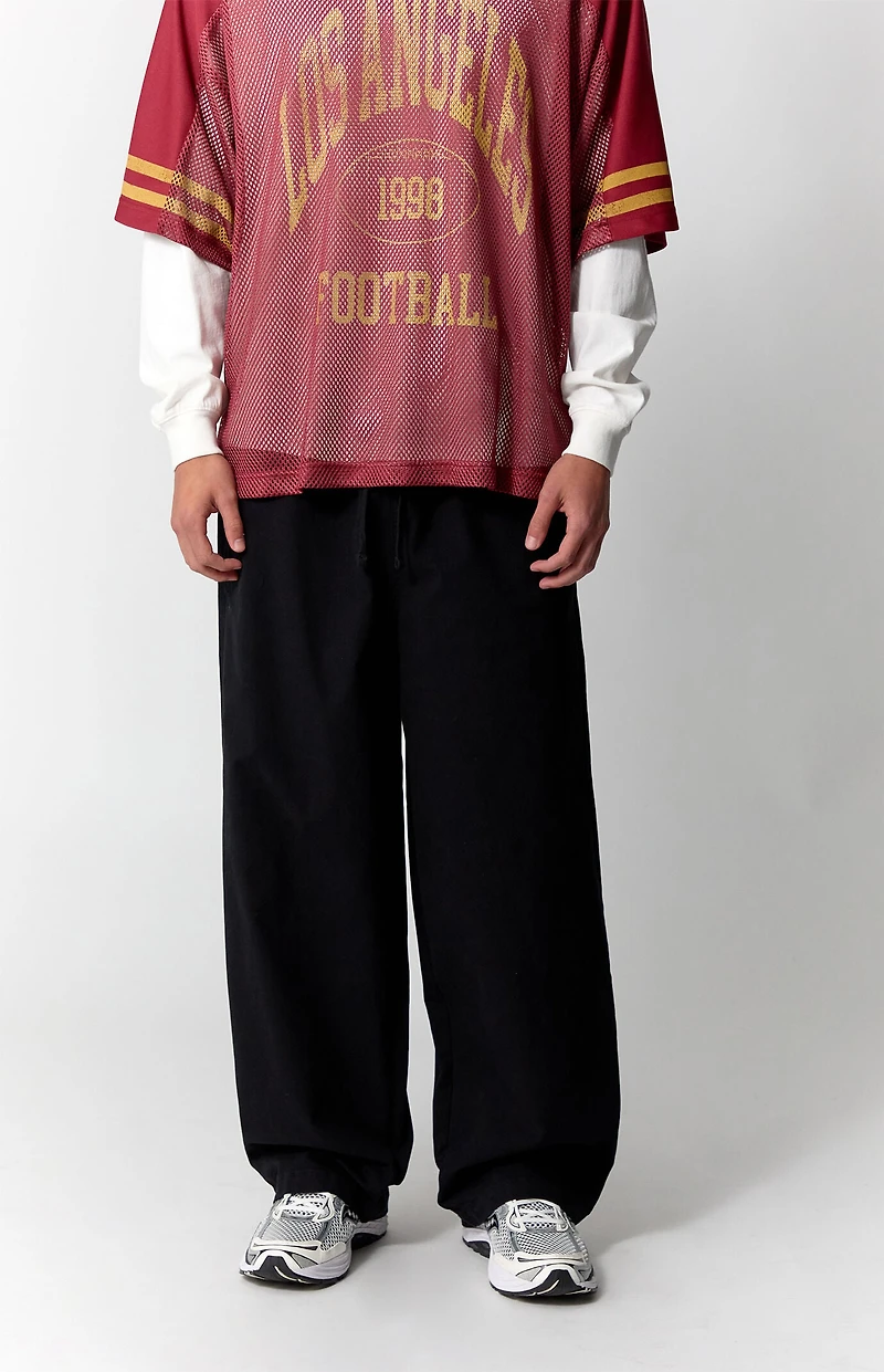 Pacsun Black Baggy Drawstring Trousers