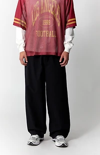 Pacsun Black Baggy Drawstring Trousers
