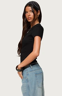 Edikted Nikkey Semi Sheer T-Shirt