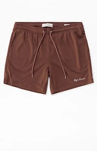 Pacsun Brown Mesh Basketball Shorts