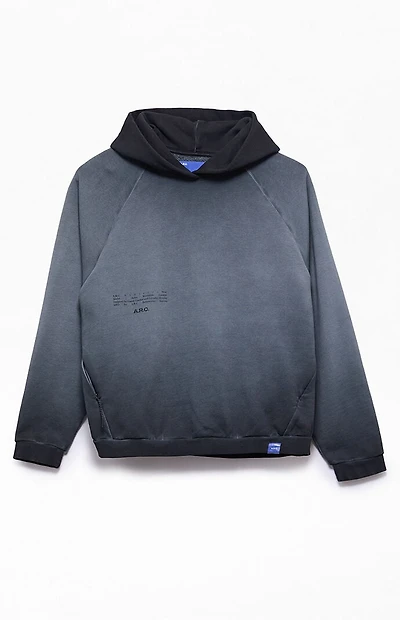 A.R.C. Black Raglan Vintage Wash Heavyweight Hoodie