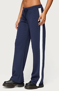 Edikted Baker Contrast Striped Sweatpants