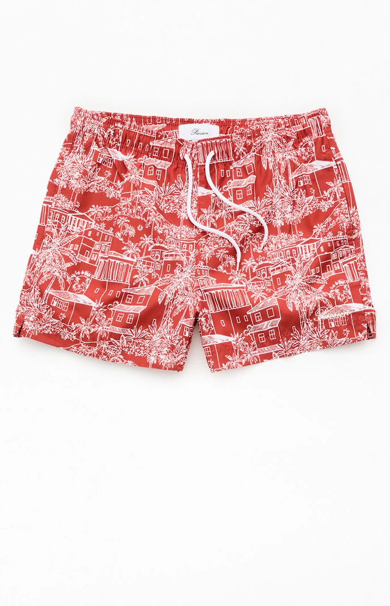 Pacsun Tropical Villa 4" Swim Trunks