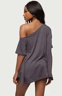 Edikted Josy Off Shoulder Handkerchief Top