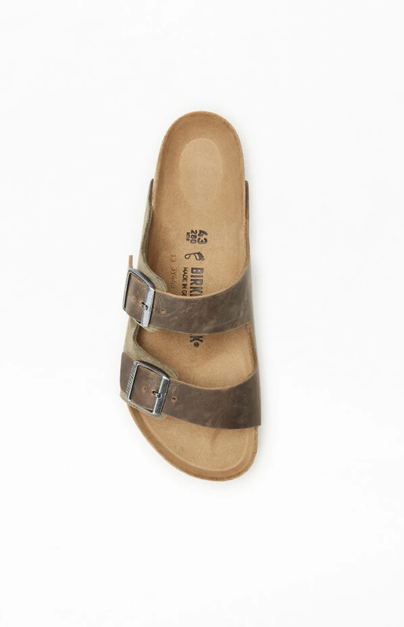 Birkenstock Arizona Mixed Leather Sandal Thyme