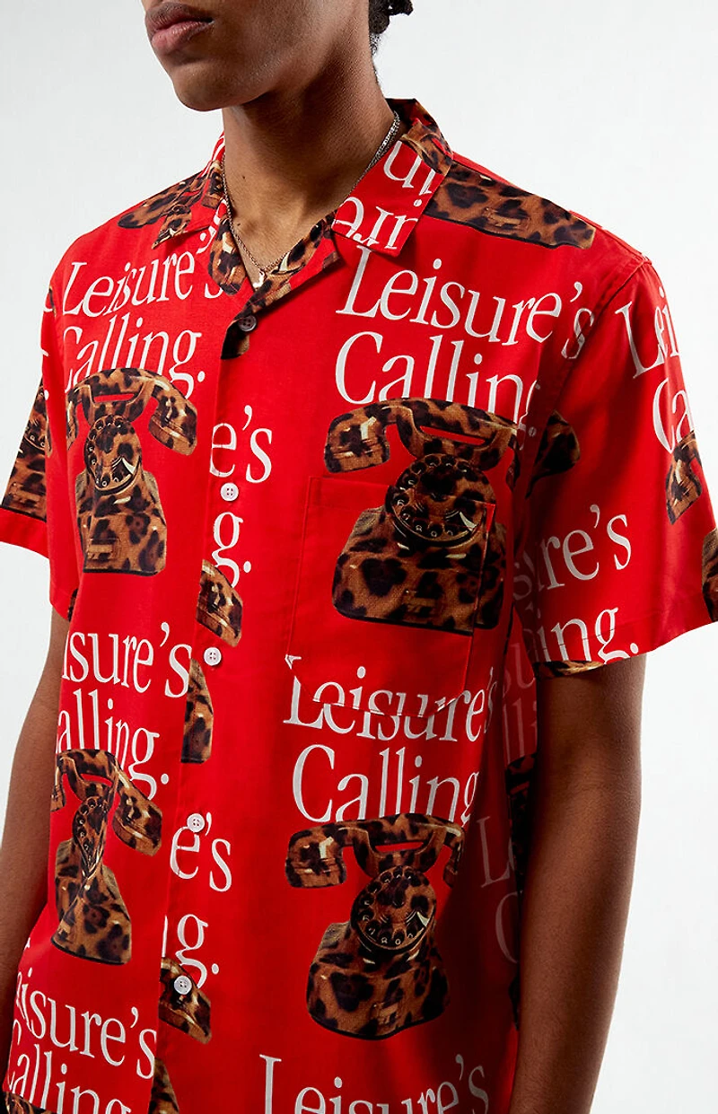 Duvin Design Cat Call Camp Shirt