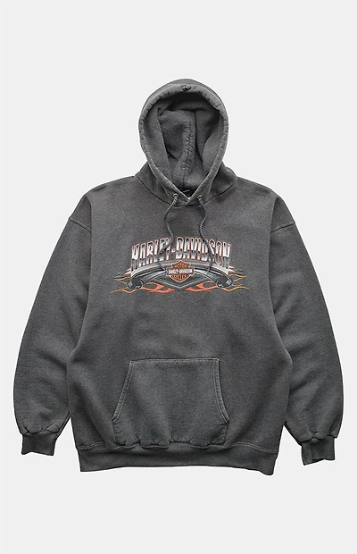PS VINTAGE 2000s Harley Davidson Charcoal Pullover Hoodie