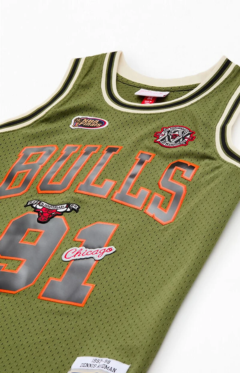 Mitchell & Ness Chicago Bulls Dennis Rodman Flight Jersey
