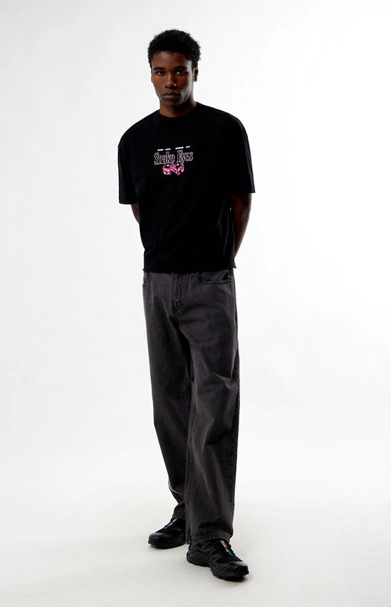 Pacsun Snake Eyes Cropped Boxy T-Shirt