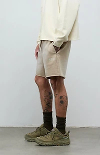 A.R.C. Active Khaki Cutoff Fleece Sweat Shorts