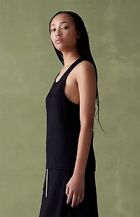 Fear of God ESSENTIALS Women's Jet Black Core Tank Top