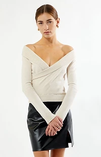 Beverly and Beck Kirsten Wrap Sweater