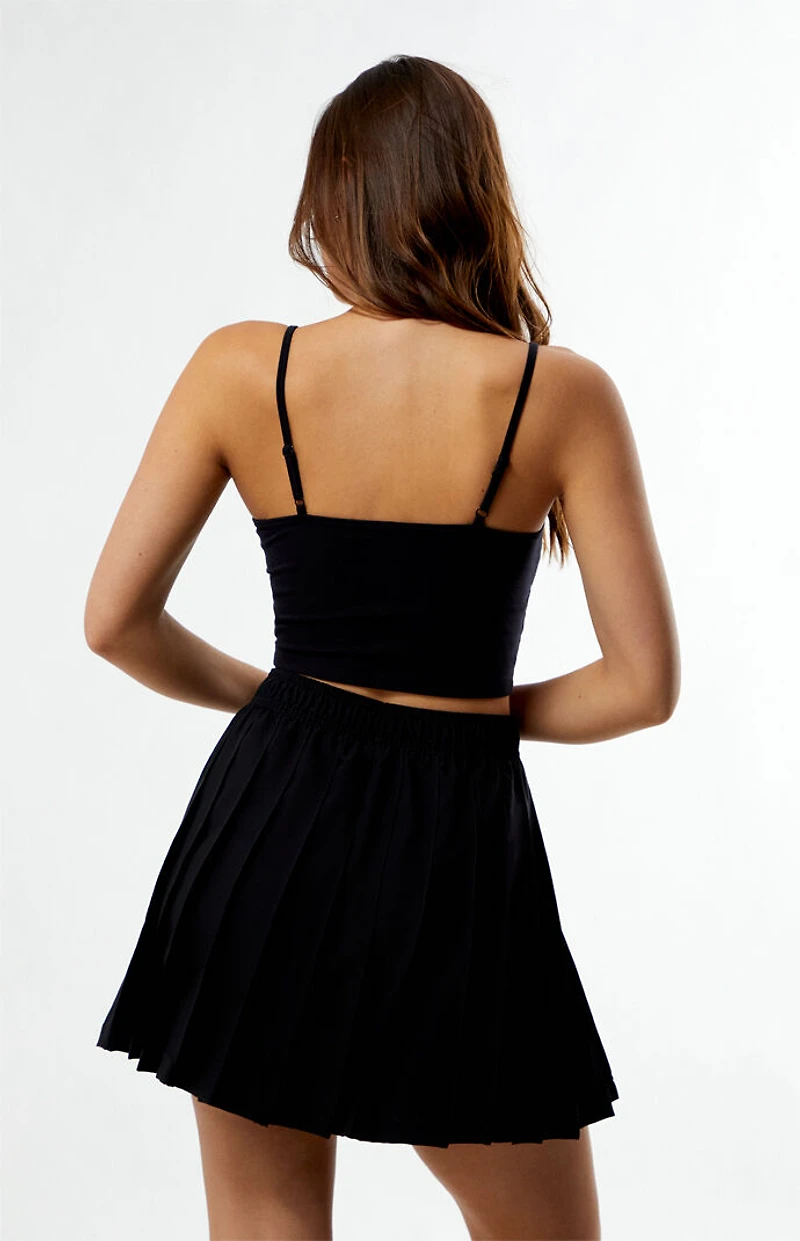 adidas Black Tiro Q2 Pleated Mini Skirt