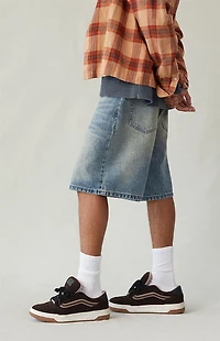 Pacsun Medium Indigo Tint Baggy Denim Shorts