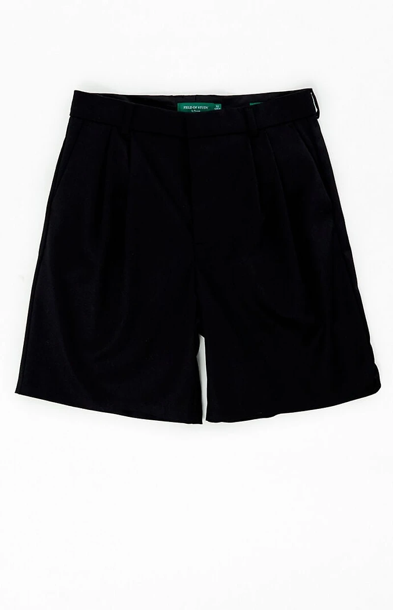 FIELD OF STUDY by Pacsun Black Trouser Baggy Shorts
