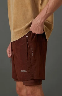 A.R.C. Active Burnt Orange Ripstop Running Shorts